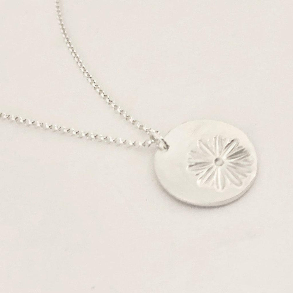 Silver Daisy Necklace-Necklaces-Mechele Anna Jewelry