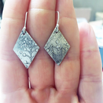 Diamond Lily of the Valley Earrings-Earrings-Mechele Anna Jewelry