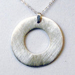 Silver Eternity Circle Necklace