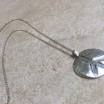 Peace sign necklace silver Peace necklace Round silver necklace - large round silver necklace, silver abstract necklace, lace, silver circle