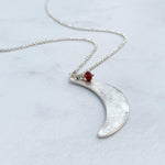 Silver Moon Necklace-Necklaces-Mechele Anna Jewelry