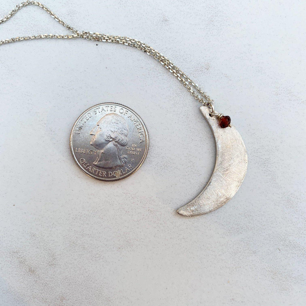 Silver Moon Necklace-Necklaces-Mechele Anna Jewelry