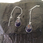 Threader Earrings - Ruby, Sapphire, Emerald, Labradorite, Moonstone-Earrings-Mechele Anna Jewelry