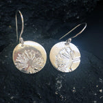 Silver Flower Earrings-Earrings-Mechele Anna Jewelry
