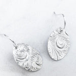 Silver Swirl Earrings-Earrings-Mechele Anna Jewelry